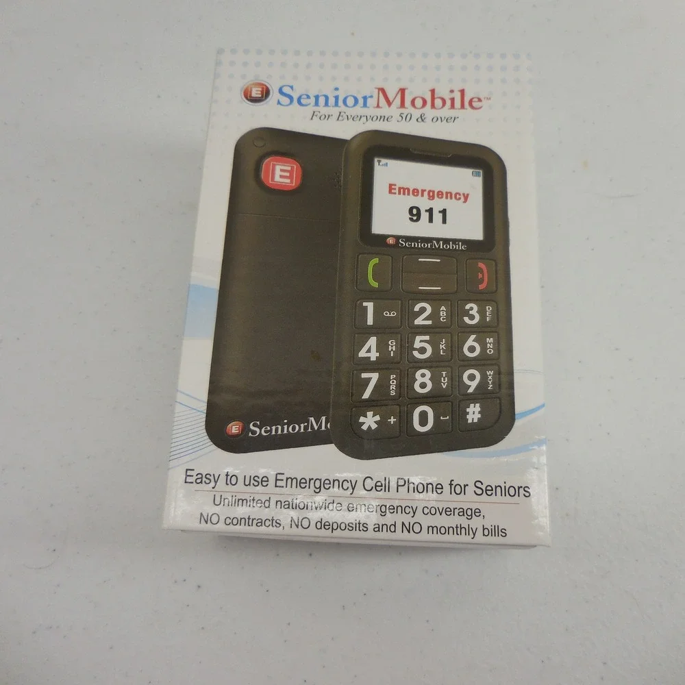 Senior Mobile W60 ‎ Free Emergency Calling Phone New Battery Tested